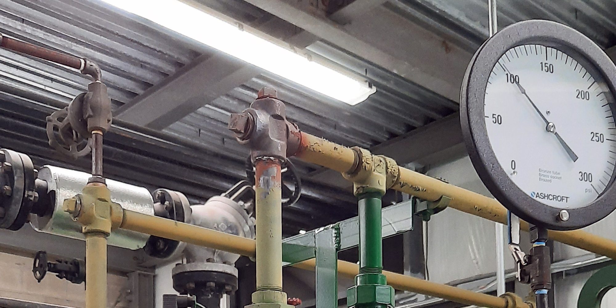 A photo demonstrating the effects of latent energy in steam