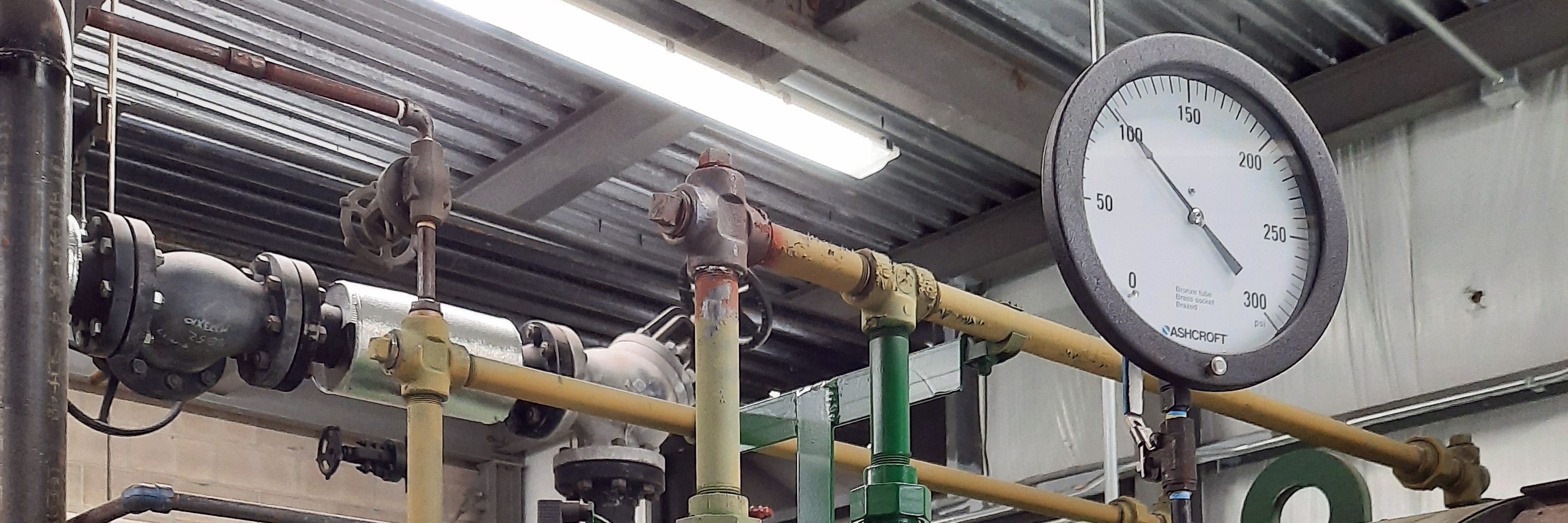 A photo demonstrating the effects of latent energy in steam